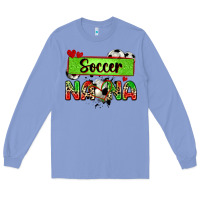 Colony Blue soccer nana with leopard Long Sleeve Tee - Zillion Design Studio