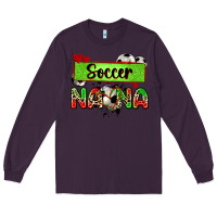 Plum soccer nana with leopard Long Sleeve Tee - Zillion Design Studio