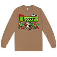 Toasted Coconut soccer nana with leopard Long Sleeve Tee - Zillion Design Studio