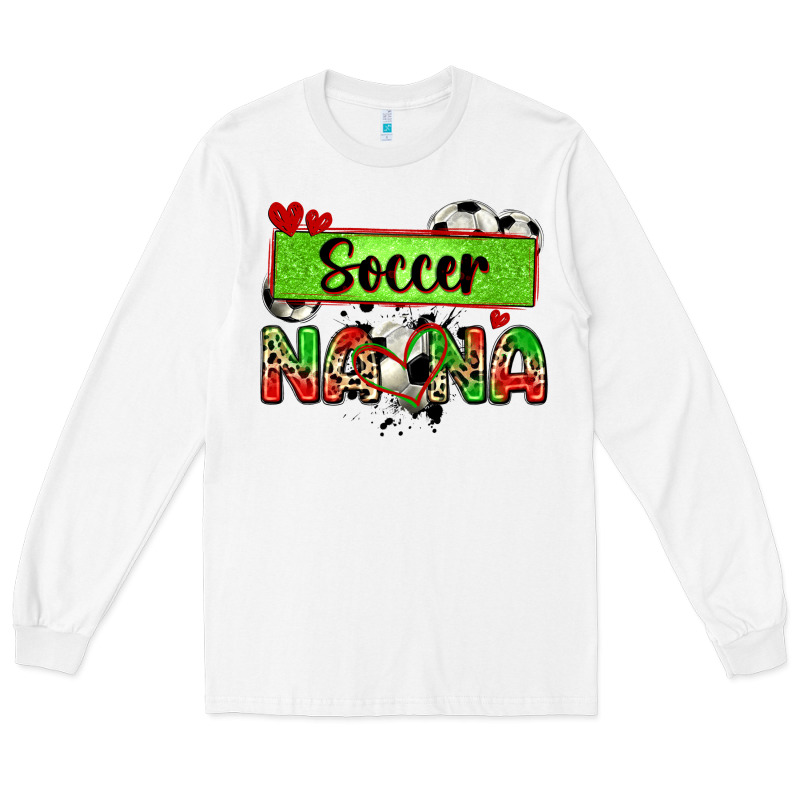 Soccer Nana With Leopard Long Sleeve Tee by Zillion Design Studio | Teevron