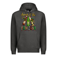 Charcoal Heather cheers to the new year with beers Premium Hoodie - AdoDesignShop