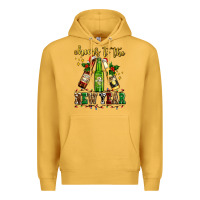 Mustard cheers to the new year with beers Premium Hoodie - AdoDesignShop