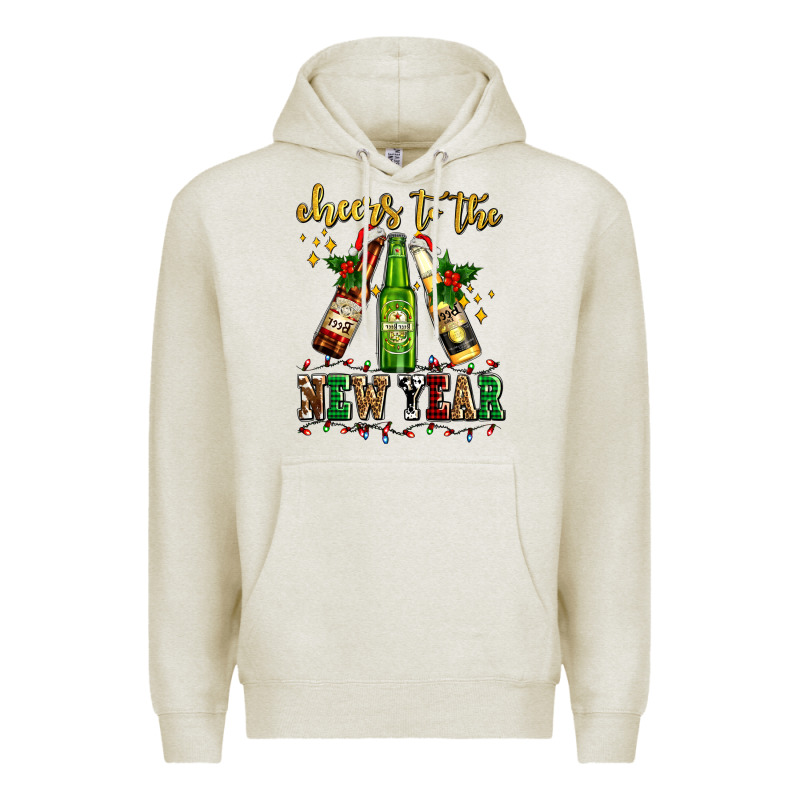 Cheers To The New Year With Beers Premium Hoodie by AdoDesignShop | Teevron