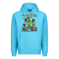 Ocean Blue cheers to the new year with beers Premium Hoodie - AdoDesignShop