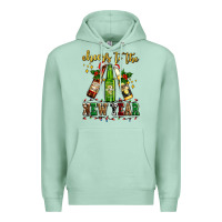 Seafoam cheers to the new year with beers Premium Hoodie - AdoDesignShop