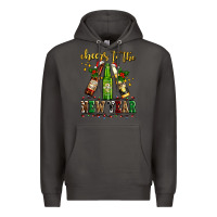 Smoke cheers to the new year with beers Premium Hoodie - AdoDesignShop