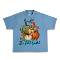 Pebble Blue Happy Fall Y'all Pumpkins Urban Heavy Tee - RanaPortraitStore