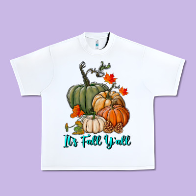 Happy Fall Y'all Pumpkins Urban Heavy Tee Designed By Ranaportraitstore
