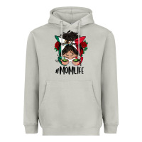 Mexican Mom Life Messy Bun Mama Heavyweight Hoodie | Teevron