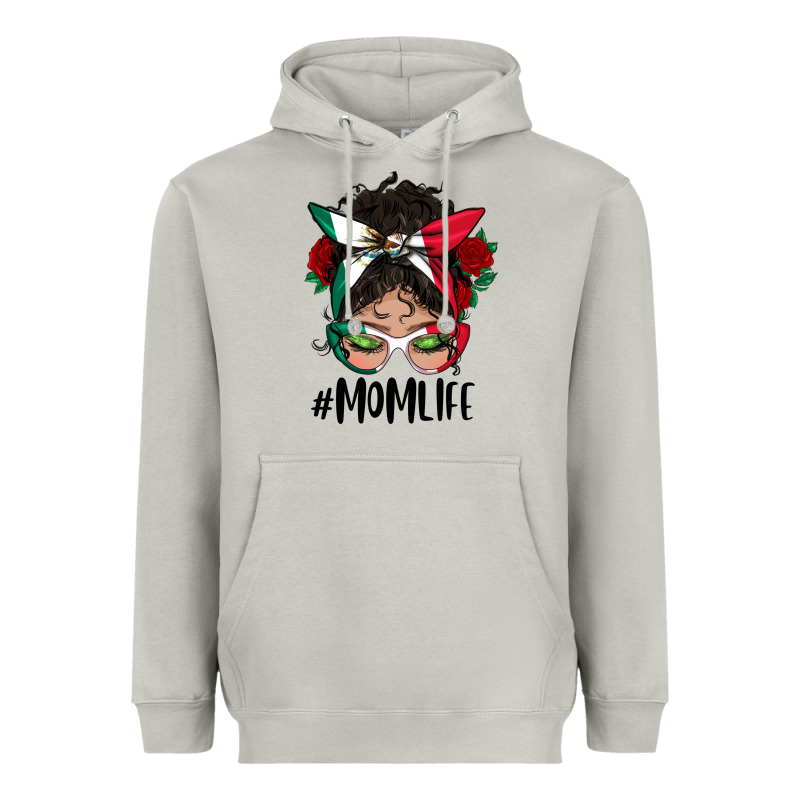 Mexican Mom Life Messy Bun Mama Heavyweight Hoodie by BundleAndBundleShop | Teevron