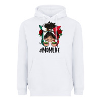 White mexican mom life messy bun mama Heavyweight Hoodie - BundleAndBundleShop