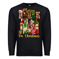 Black merry drunk im christmas Premium Sweatshirt - AdoDesignShop