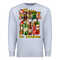 Heather Grey merry drunk im christmas Premium Sweatshirt - AdoDesignShop