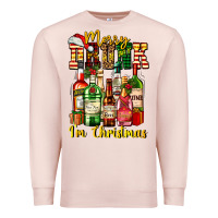 Pale Pink merry drunk im christmas Premium Sweatshirt - AdoDesignShop