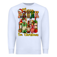 White merry drunk im christmas Premium Sweatshirt - AdoDesignShop