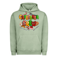 Pigment Oil Green Christmas cafeteria crew Urban Hoodie - MaliasSmallBusiness