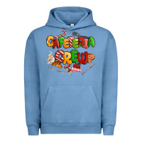Pigment Pebble Blue Christmas cafeteria crew Urban Hoodie - MaliasSmallBusiness