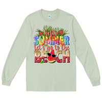 Matcha hello summer lets go to the beach Long Sleeve Tee - texasbilliewilder