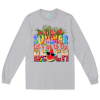 Moon Dust hello summer lets go to the beach Long Sleeve Tee - texasbilliewilder