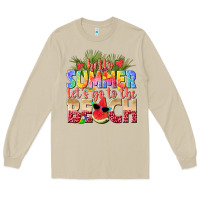 Mushroom hello summer lets go to the beach Long Sleeve Tee - texasbilliewilder