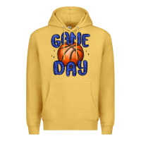 Antique Gold game day basketball Premium Hoodie - MaliasSmallBusiness