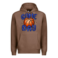 Chestnut game day basketball Premium Hoodie - MaliasSmallBusiness