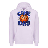 Lilac game day basketball Premium Hoodie - MaliasSmallBusiness