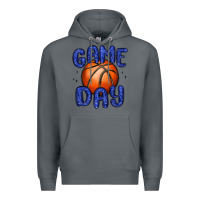 Rock game day basketball Premium Hoodie - MaliasSmallBusiness