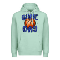 Seafoam game day basketball Premium Hoodie - MaliasSmallBusiness
