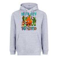 Heather Grey let's get toasted with camp fire Heavyweight Hoodie - AdoDesignShop