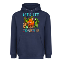 Navy let's get toasted with camp fire Heavyweight Hoodie - AdoDesignShop