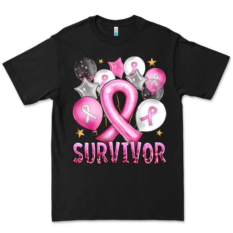 Balloons Cancer Ribbon Survivor Premium Tee by Artiststas | Teevron