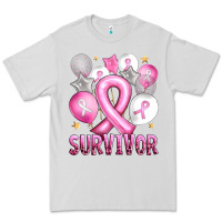 Dove Grey Balloons cancer ribbon survivor Premium Tee - Artiststas