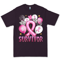 Plum Balloons cancer ribbon survivor Premium Tee - Artiststas