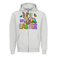 Dove Grey My first Easter Zipper Hoodie - Neo Western