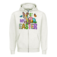 Oatmeal Heather My first Easter Zipper Hoodie - Neo Western