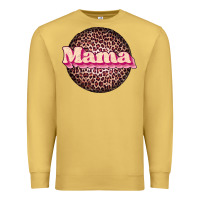 Antique Gold mama leopard Premium Sweatshirt - JahusDesignShop