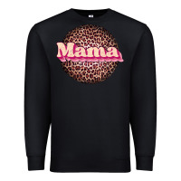 Black mama leopard Premium Sweatshirt - JahusDesignShop