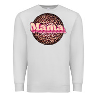Dove Grey mama leopard Premium Sweatshirt - JahusDesignShop