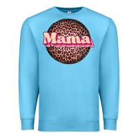 Ocean Blue mama leopard Premium Sweatshirt - JahusDesignShop