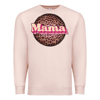 Pale Pink mama leopard Premium Sweatshirt - JahusDesignShop