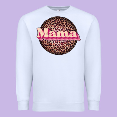 Mama Leopard Premium Sweatshirt Designed By Jahusdesignshop