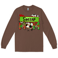 Chestnut soccer mom with leopard Long Sleeve Tee - Zillion Design Studio