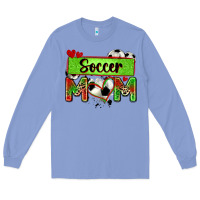Colony Blue soccer mom with leopard Long Sleeve Tee - Zillion Design Studio