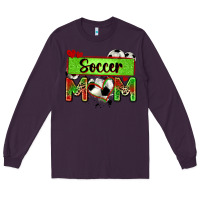 Plum soccer mom with leopard Long Sleeve Tee - Zillion Design Studio