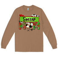 Toasted Coconut soccer mom with leopard Long Sleeve Tee - Zillion Design Studio