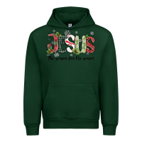 Forest Green jesus the reason for the season Urban Hoodie - MaliasSmallBusiness