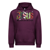 Mauve Wine jesus the reason for the season Urban Hoodie - MaliasSmallBusiness