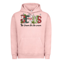 Pigment Salmon jesus the reason for the season Urban Hoodie - MaliasSmallBusiness