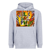 Heather Grey black girl power tumbler Heavyweight Hoodie - BundleAndBundleShop